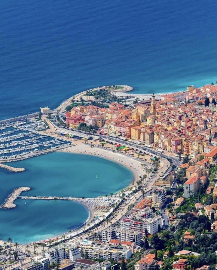 Sablettes Beach-Plage-Vue Mer-Centre Ville Ментона Экстерьер фото